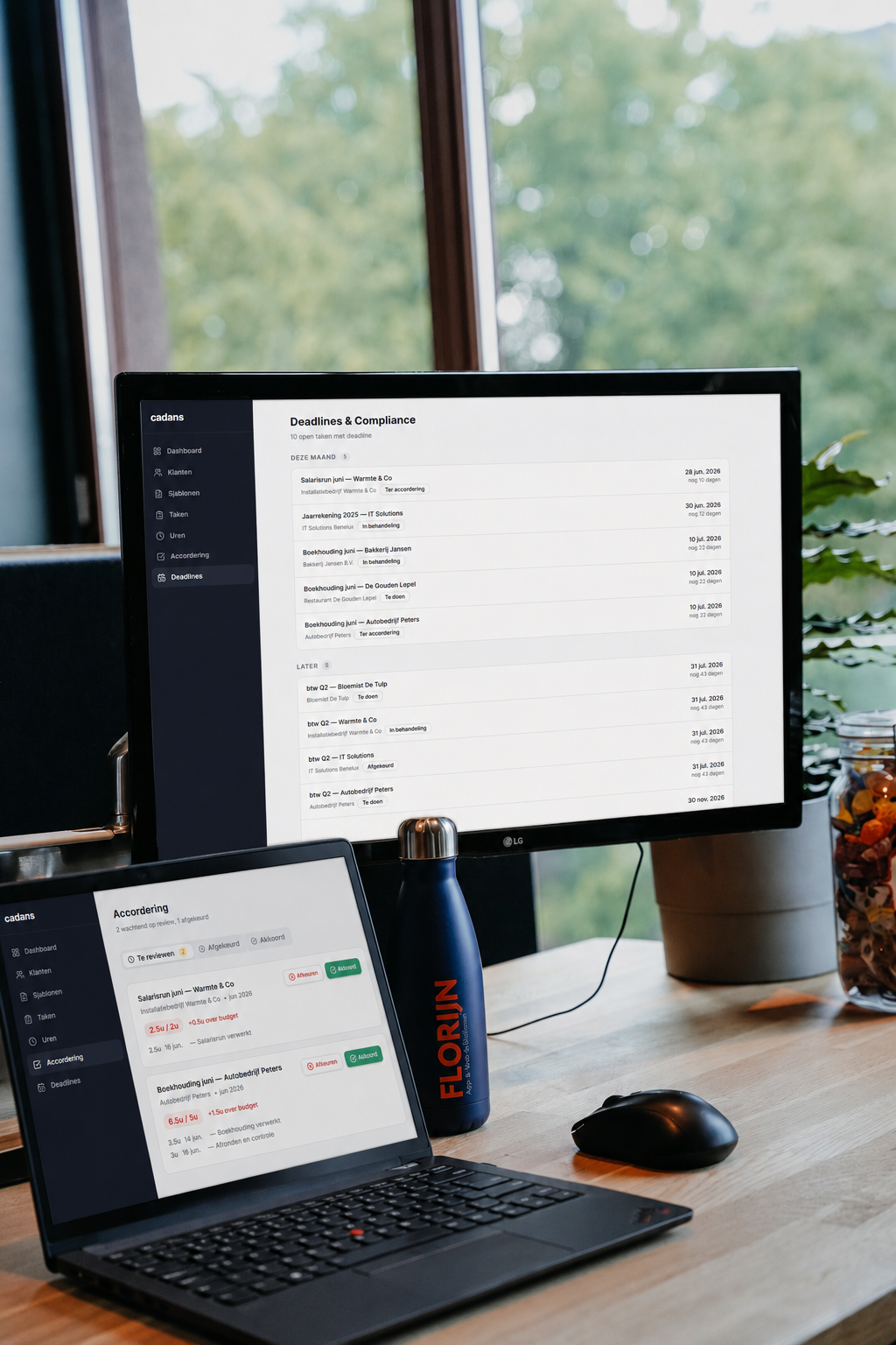 Dashboard CRM voor administratiekantoren